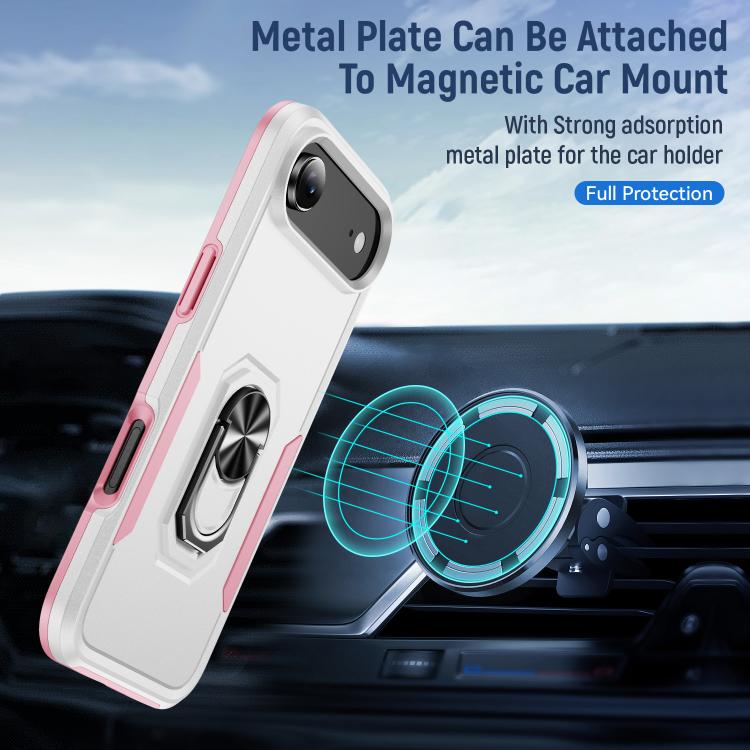 For iPhone Air Pioneer Armor Heavy Duty PC + TPU Phone Case with Holder