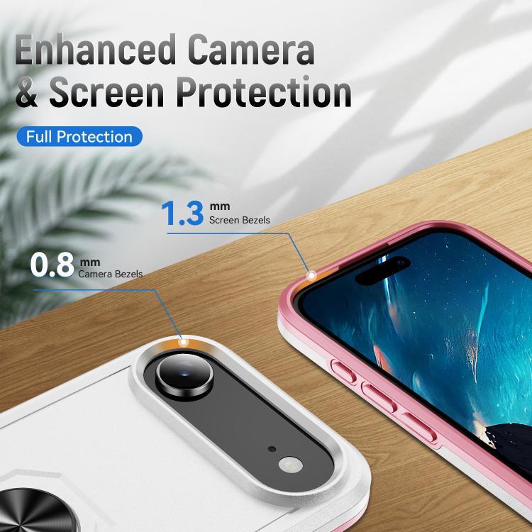 For iPhone Air Pioneer Armor Heavy Duty PC + TPU Phone Case with Holder