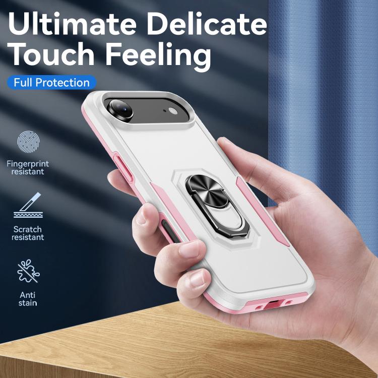 For iPhone Air Pioneer Armor Heavy Duty PC + TPU Phone Case with Holder