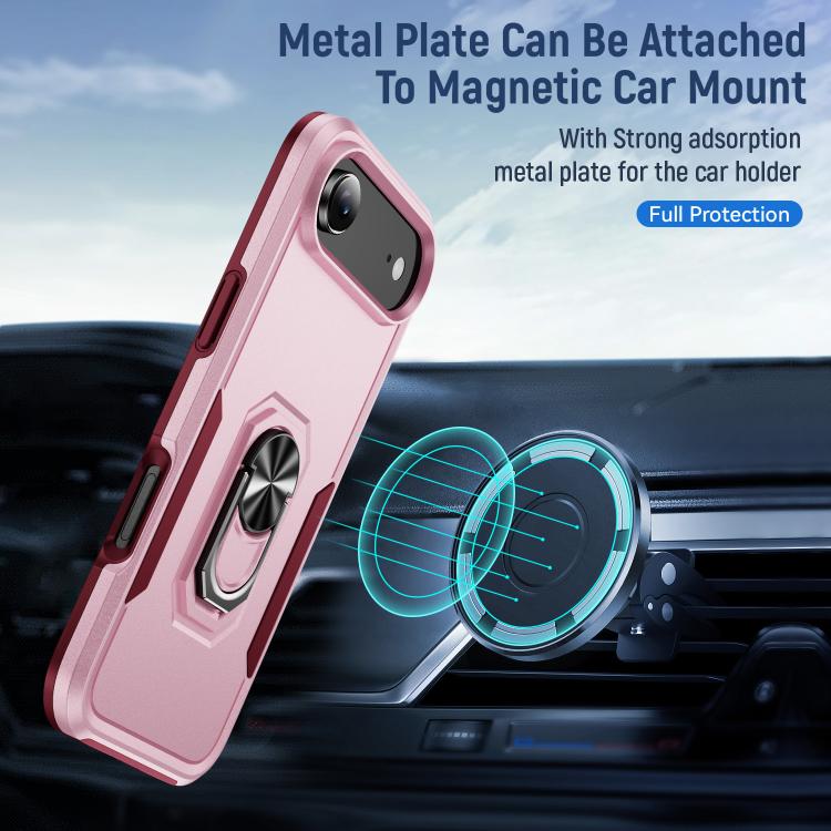 For iPhone Air Pioneer Armor Heavy Duty PC + TPU Phone Case with Holder