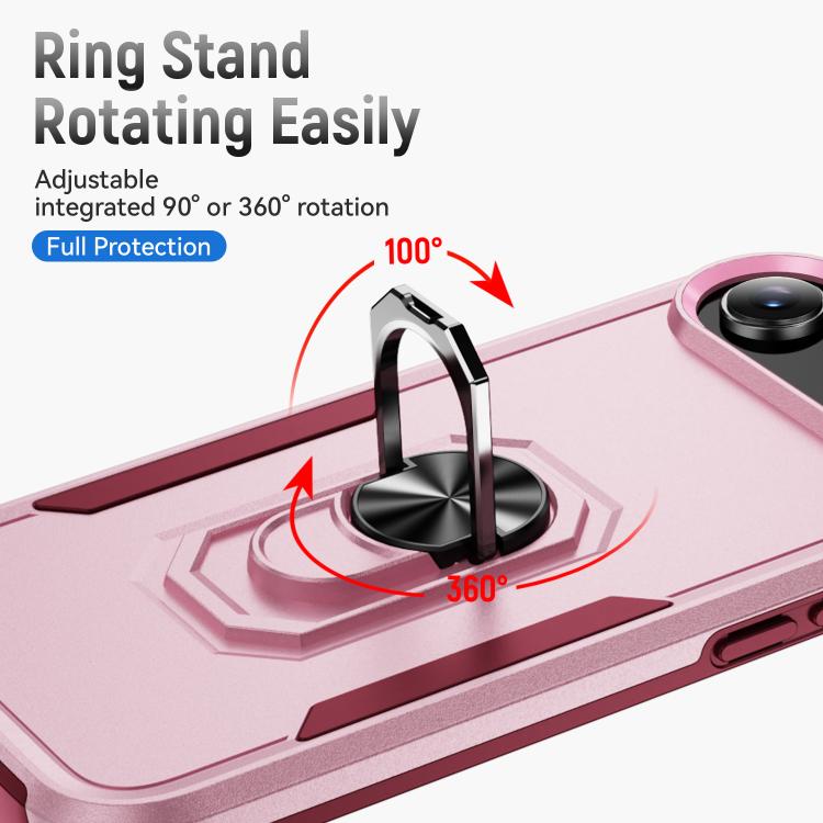 For iPhone Air Pioneer Armor Heavy Duty PC + TPU Phone Case with Holder
