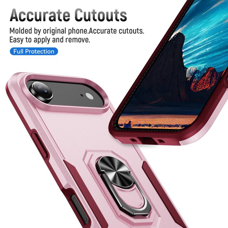 For iPhone Air Pioneer Armor Heavy Duty PC + TPU Phone Case with Holder