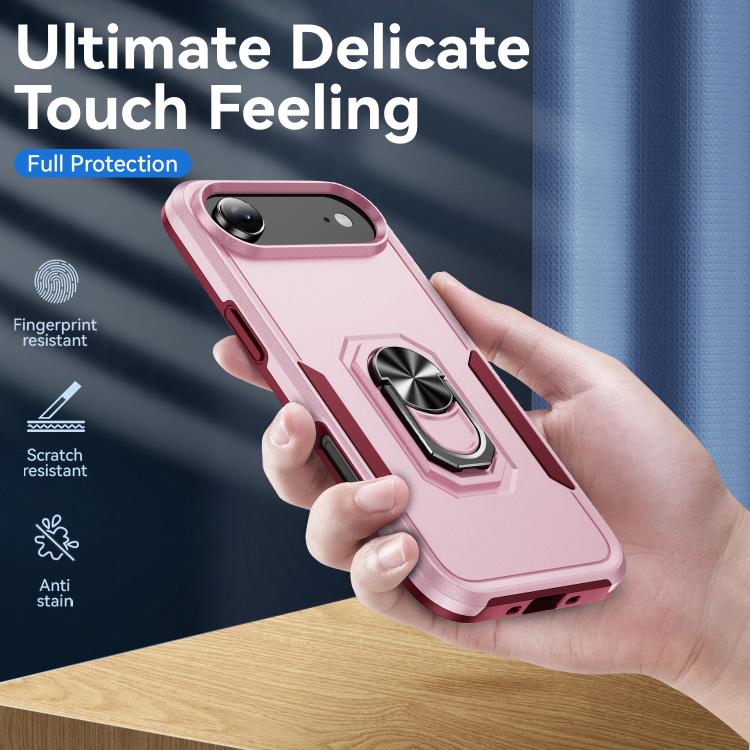 For iPhone Air Pioneer Armor Heavy Duty PC + TPU Phone Case with Holder
