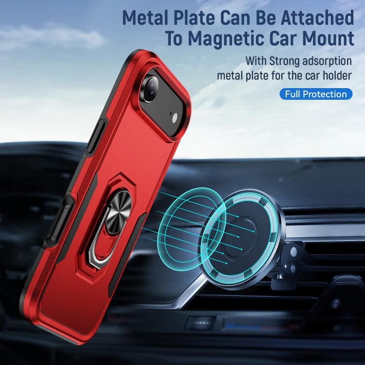 For iPhone Air Pioneer Armor Heavy Duty PC + TPU Phone Case with Holder