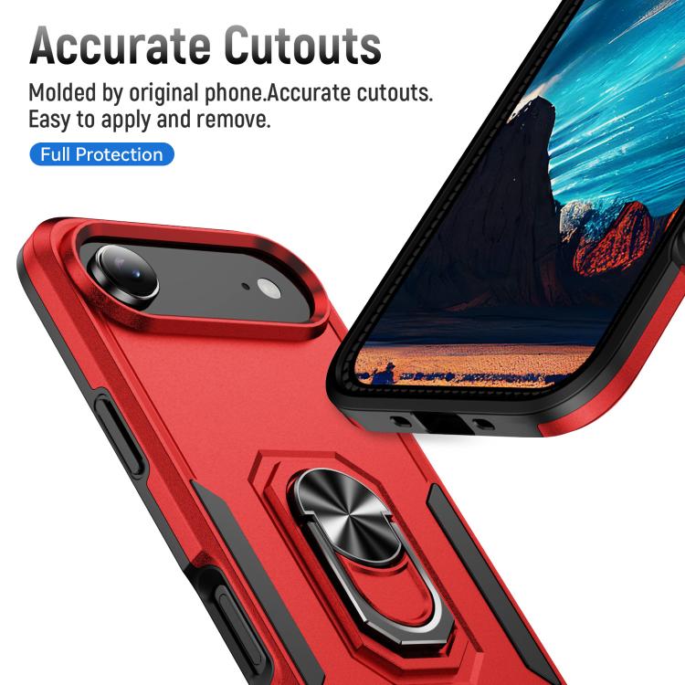 For iPhone Air Pioneer Armor Heavy Duty PC + TPU Phone Case with Holder