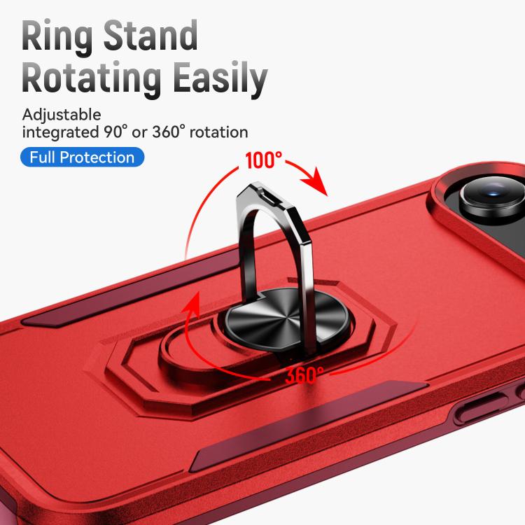 For iPhone Air Pioneer Armor Heavy Duty PC + TPU Phone Case with Holder