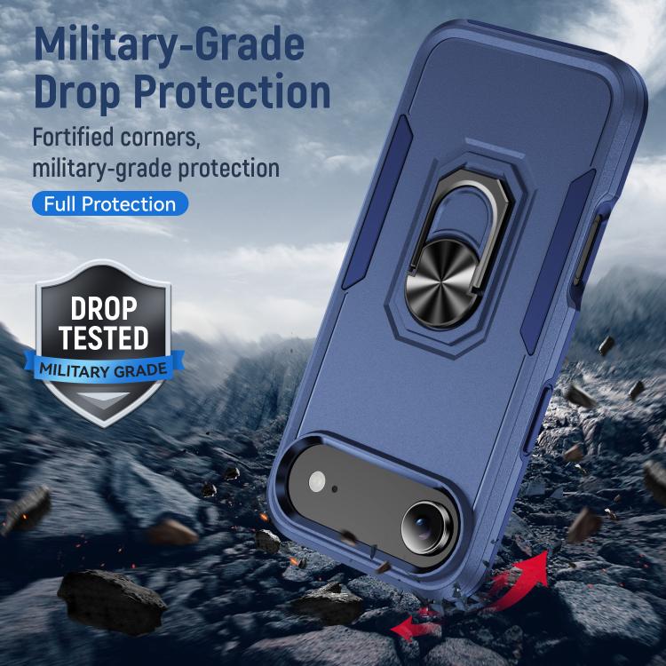 For iPhone Air Pioneer Armor Heavy Duty PC + TPU Phone Case with Holder