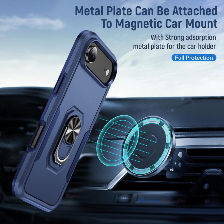 For iPhone Air Pioneer Armor Heavy Duty PC + TPU Phone Case with Holder