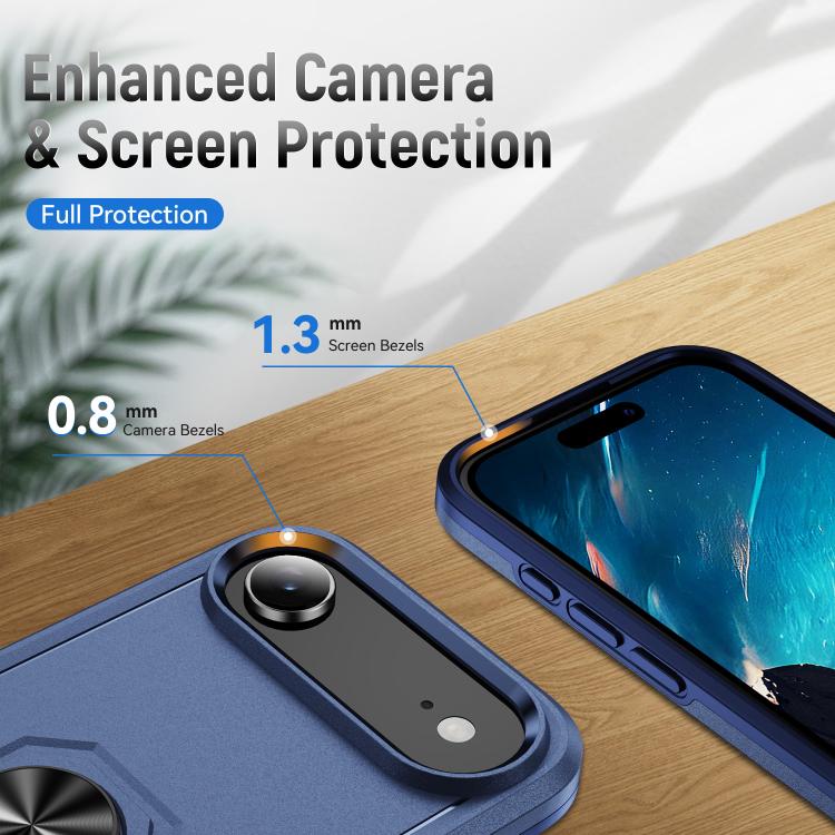 For iPhone Air Pioneer Armor Heavy Duty PC + TPU Phone Case with Holder