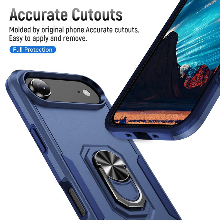 For iPhone Air Pioneer Armor Heavy Duty PC + TPU Phone Case with Holder