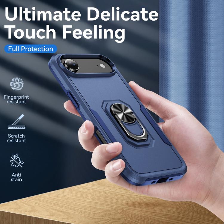 For iPhone Air Pioneer Armor Heavy Duty PC + TPU Phone Case with Holder