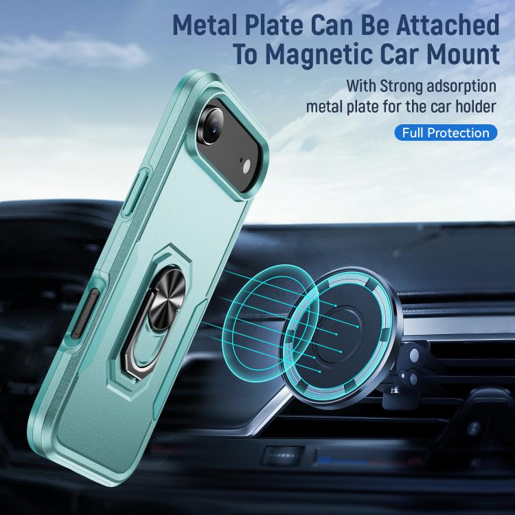For iPhone Air Pioneer Armor Heavy Duty PC + TPU Phone Case with Holder