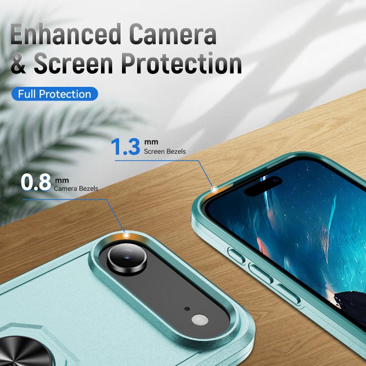 For iPhone Air Pioneer Armor Heavy Duty PC + TPU Phone Case with Holder