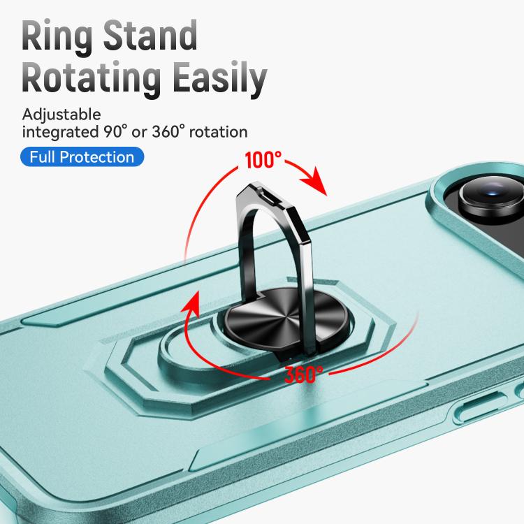 For iPhone Air Pioneer Armor Heavy Duty PC + TPU Phone Case with Holder