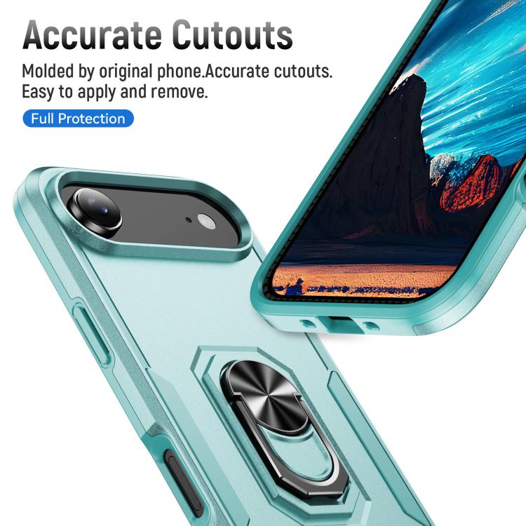For iPhone Air Pioneer Armor Heavy Duty PC + TPU Phone Case with Holder