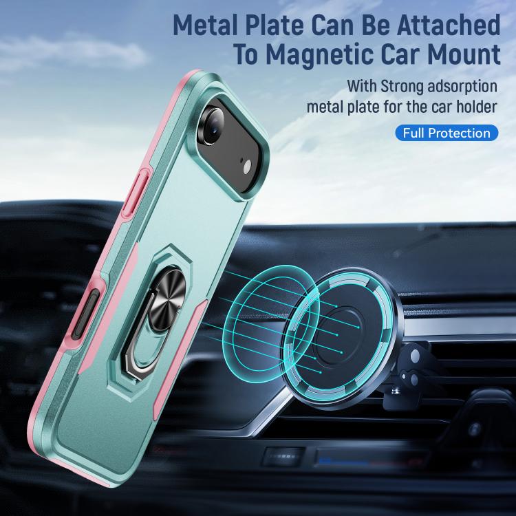 For iPhone Air Pioneer Armor Heavy Duty PC + TPU Phone Case with Holder