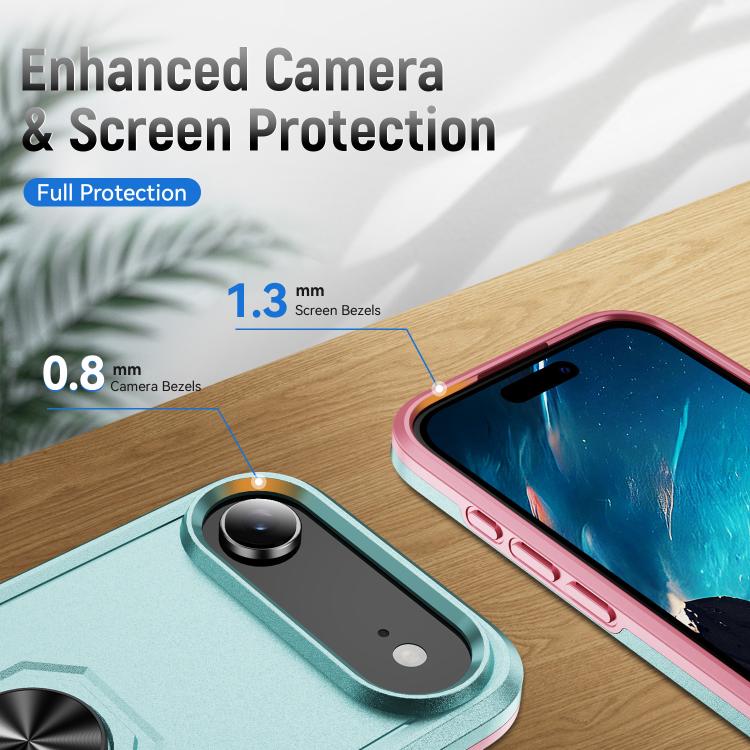 For iPhone Air Pioneer Armor Heavy Duty PC + TPU Phone Case with Holder