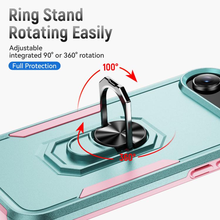 For iPhone Air Pioneer Armor Heavy Duty PC + TPU Phone Case with Holder