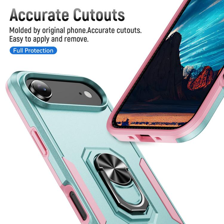 For iPhone Air Pioneer Armor Heavy Duty PC + TPU Phone Case with Holder