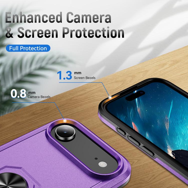 For iPhone Air Pioneer Armor Heavy Duty PC + TPU Phone Case with Holder