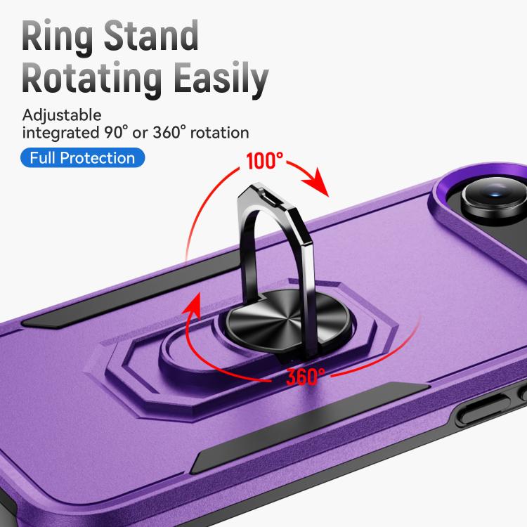 For iPhone Air Pioneer Armor Heavy Duty PC + TPU Phone Case with Holder