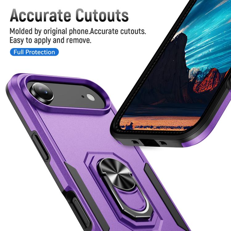 For iPhone Air Pioneer Armor Heavy Duty PC + TPU Phone Case with Holder