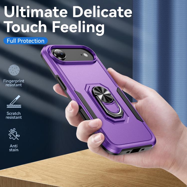For iPhone Air Pioneer Armor Heavy Duty PC + TPU Phone Case with Holder