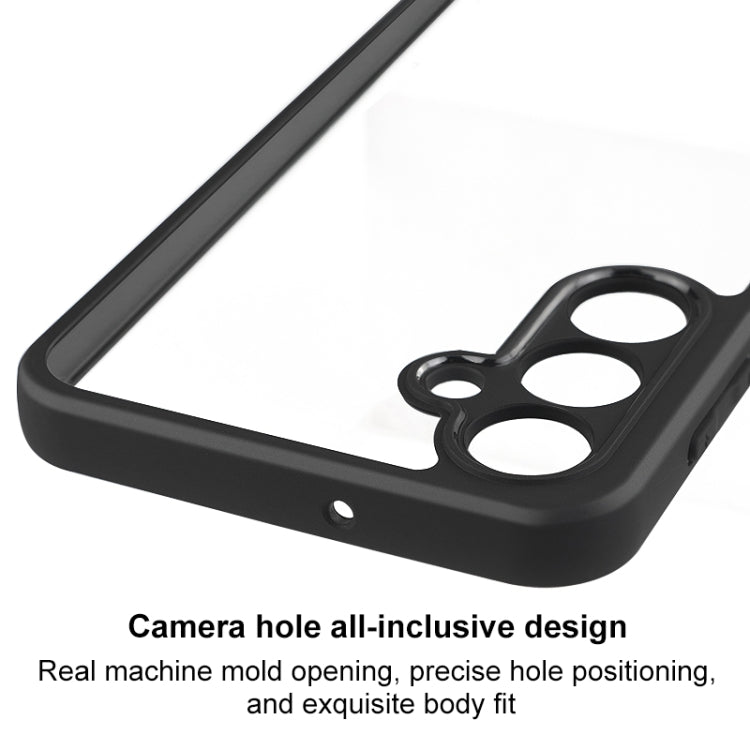 For Samsung Galaxy A16 5G Frosted TPU + Transparent PC Phone Case - Black
