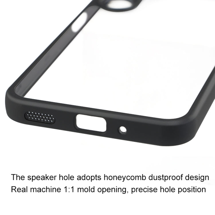 For Samsung Galaxy A16 5G Frosted TPU + Transparent PC Phone Case - Black