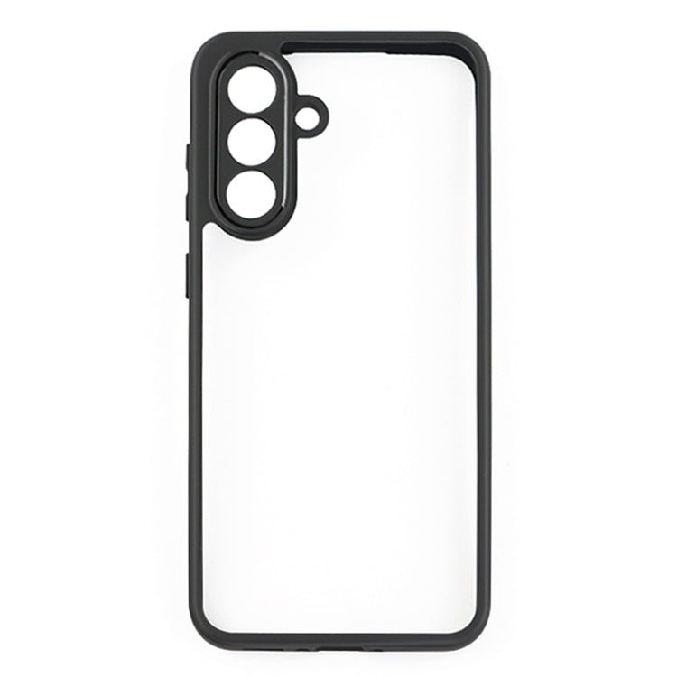 For Samsung Galaxy A36 5G Frosted TPU + Transparent PC Phone Case - Black