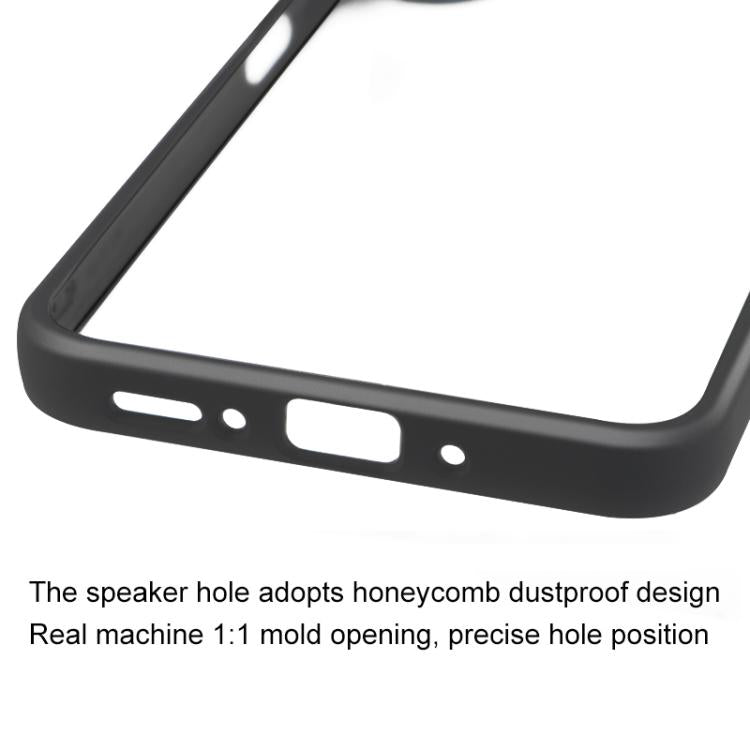For Samsung Galaxy A26 5G Frosted TPU + Transparent PC Phone Case - Black