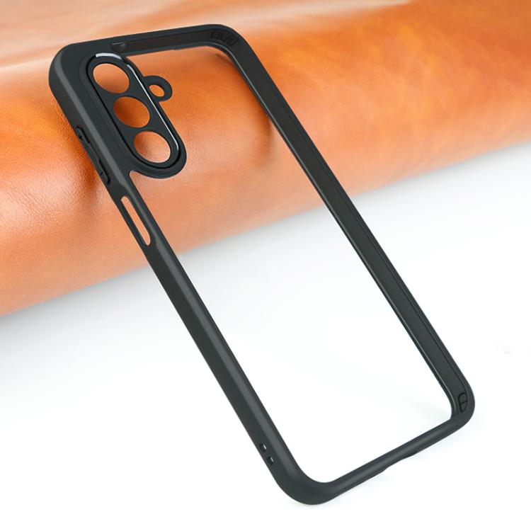 For Samsung Galaxy A26 5G Frosted TPU + Transparent PC Phone Case - Black