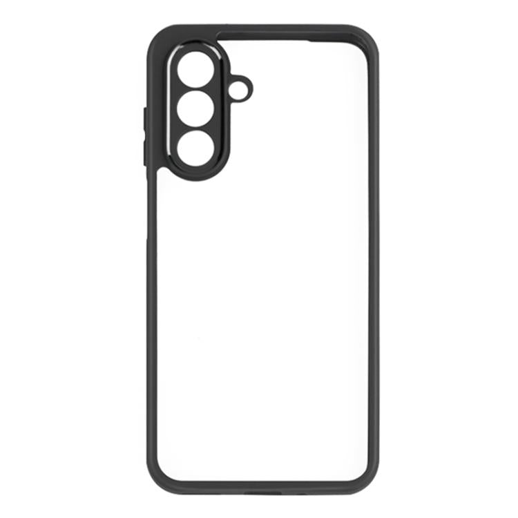 For Samsung Galaxy A17 5G Frosted TPU + Transparent PC Phone Case - Black