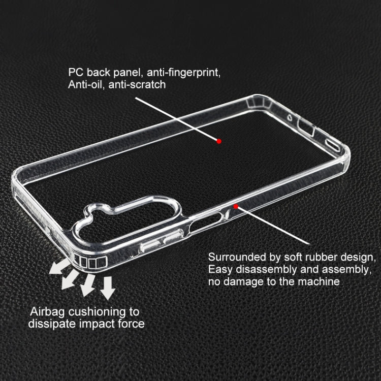 For Samsung Galaxy A16 5G Crystal TPU + PC Airbag Shockproof Phone Case - Transparent