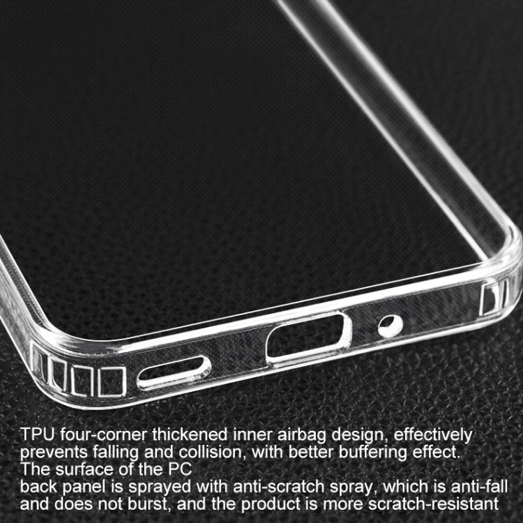 For Samsung Galaxy A16 5G Crystal TPU + PC Airbag Shockproof Phone Case - Transparent