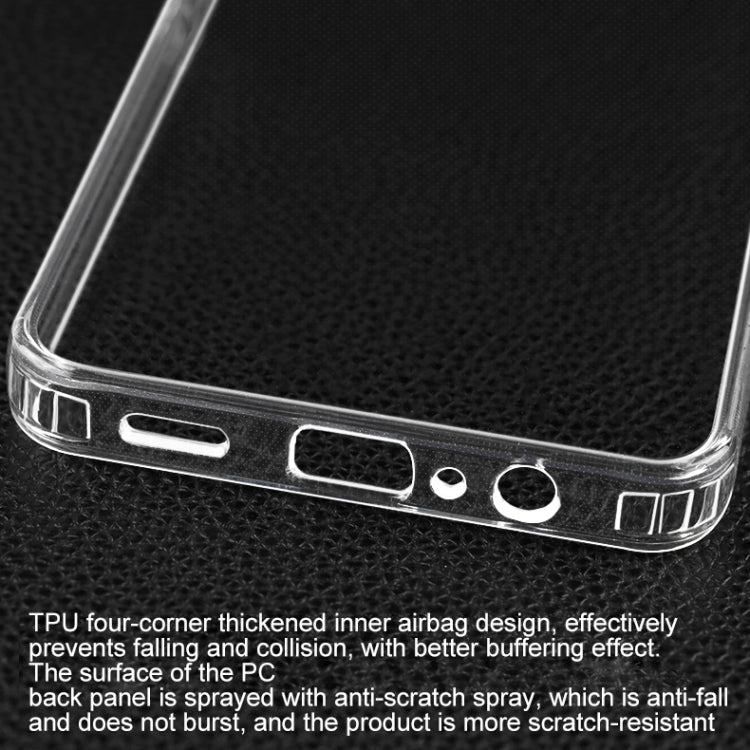 For Samsung Galaxy A06 4G Crystal TPU + PC Airbag Shockproof Phone Case - Transparent