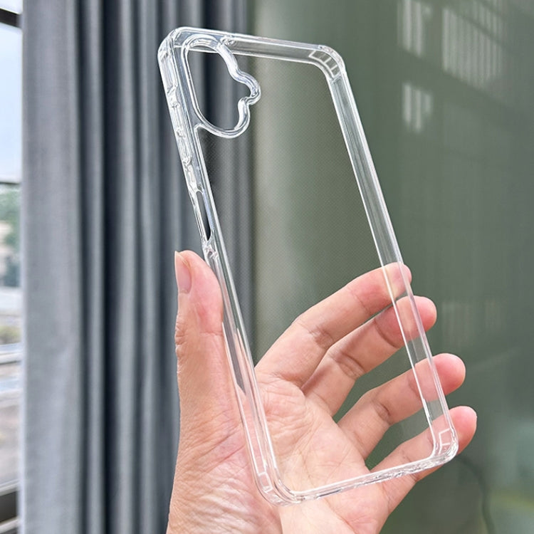 For Samsung Galaxy A06 4G Crystal TPU + PC Airbag Shockproof Phone Case - Transparent