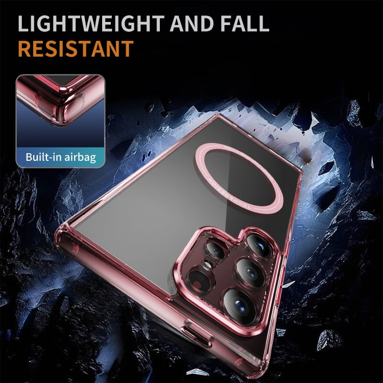 For Samsung Galaxy S24 Ultra 5G Airbag Magsafe PC Hybrid TPU Phone Case