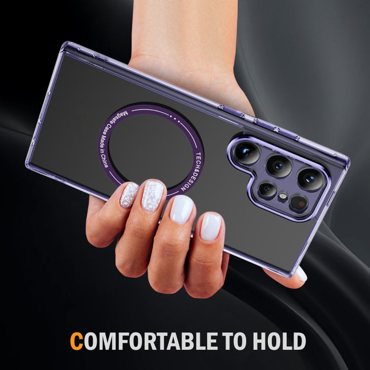 For Samsung Galaxy S24 Ultra 5G Airbag Magsafe PC Hybrid TPU Phone Case
