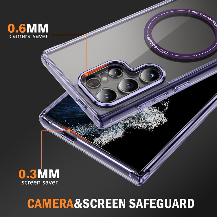 For Samsung Galaxy S24 Ultra 5G Airbag Magsafe PC Hybrid TPU Phone Case