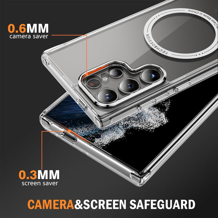 For Samsung Galaxy S24 Ultra 5G Airbag Magsafe PC Hybrid TPU Phone Case