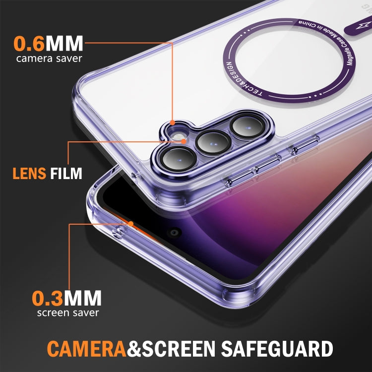 For Samsung Galaxy S23 FE 5G Airbag Magsafe PC Hybrid TPU Phone Case