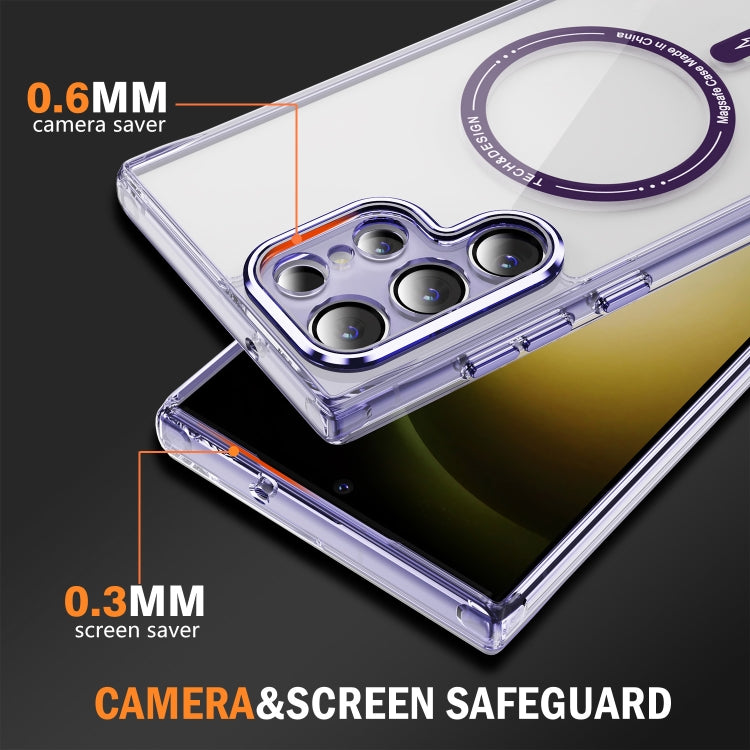 For Samsung Galaxy S23 Ultra 5G Airbag Magsafe PC Hybrid TPU Phone Case