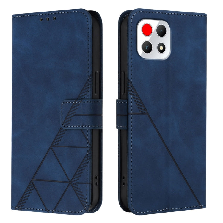 For T-Mobile REVVL 7 5G Crossbody 3D Embossed Flip Leather Phone Case