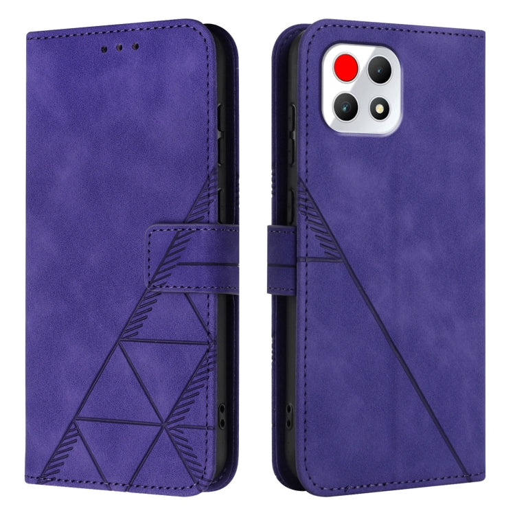 For T-Mobile REVVL 7 5G Crossbody 3D Embossed Flip Leather Phone Case