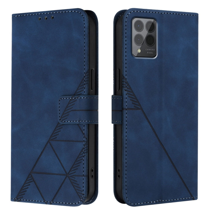 For T-Mobile REVVL 6 Pro / 6x Pro 5G Crossbody 3D Embossed Flip Leather Phone Case