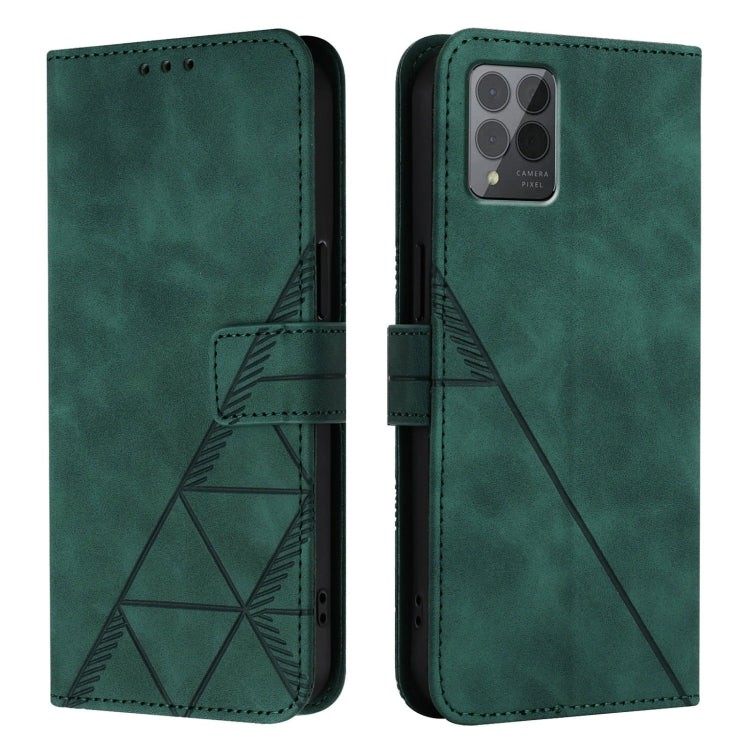 For T-Mobile REVVL 6 Pro / 6x Pro 5G Crossbody 3D Embossed Flip Leather Phone Case