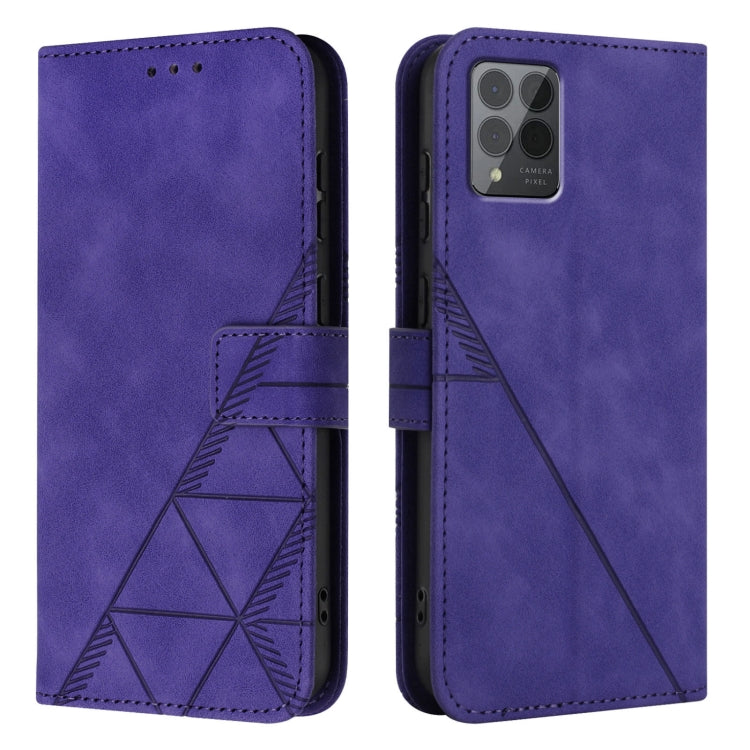 For T-Mobile REVVL 6 Pro / 6x Pro 5G Crossbody 3D Embossed Flip Leather Phone Case