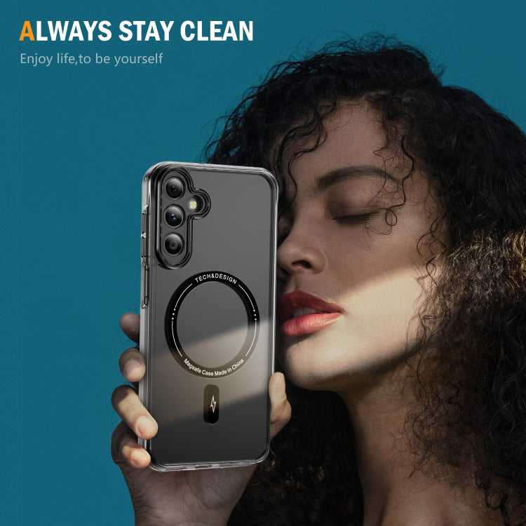 For Samsung Galaxy A55 5G Airbag Magsafe PC Hybrid TPU Phone Case