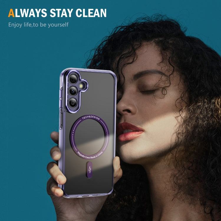 For Samsung Galaxy A55 5G Airbag Magsafe PC Hybrid TPU Phone Case